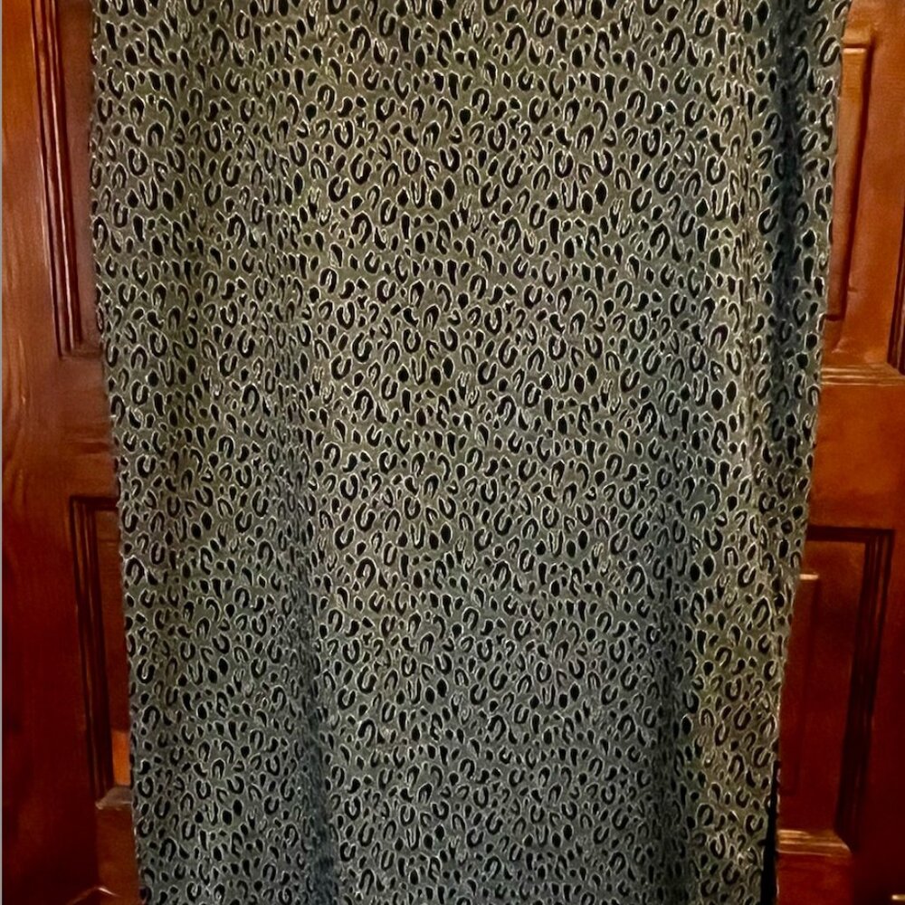 Loft Animal Print Pencil Skirt